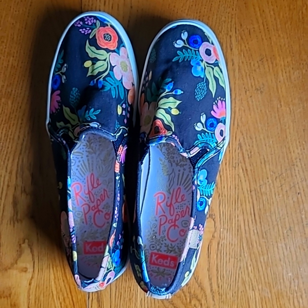 Floral Design Slip Ons By Keds.